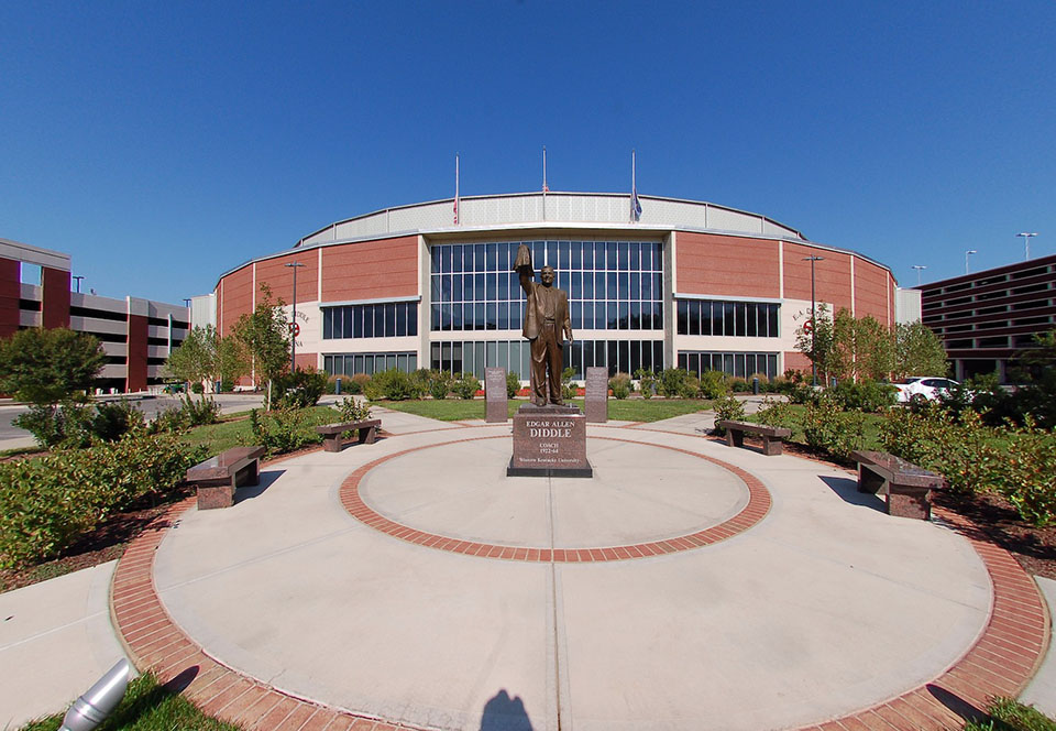 Statue outside stadium